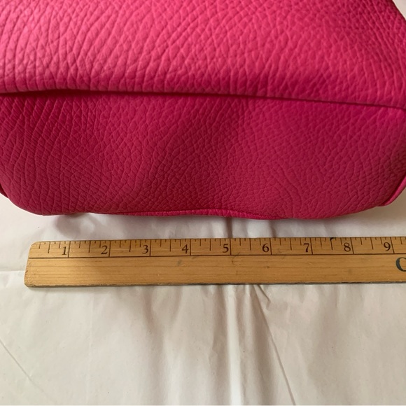 Hot Pink Mali + Lili Vegan Leather Backpack Purse - Picture 5 of 6